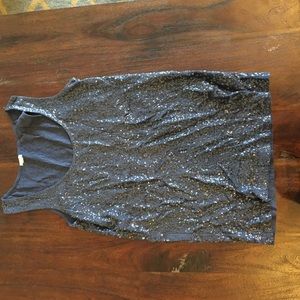 JCrew glitter tank